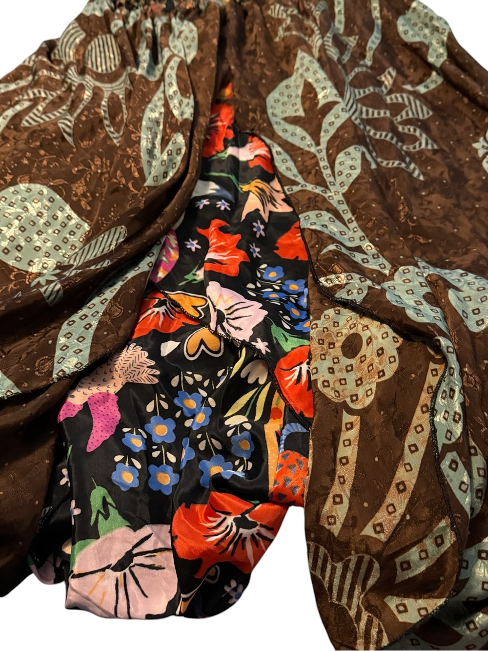 Paths of the Spirit ~ Multi-Patterned & Layered & Colored & Smocked Top